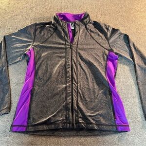 Stylish Women's Gray and Purple Jacket